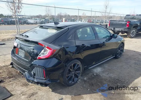 2018 Honda Civic Sport from USA, damaged, VIN SHHFK7H4XJU237794